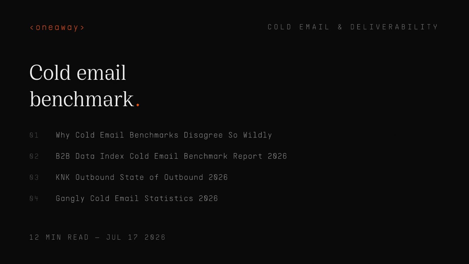 Best Cold Email Benchmark Tools in 2026, Ranked by Data Quality