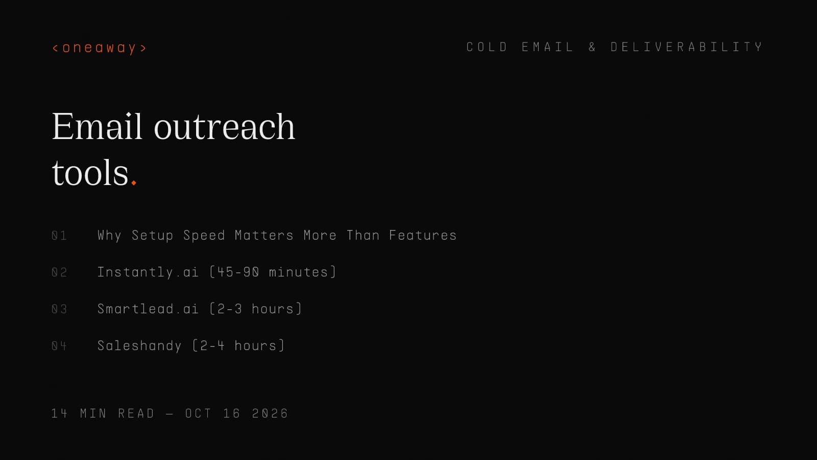 Best Email Outreach Tools for Small Teams (2026), by Setup Speed
