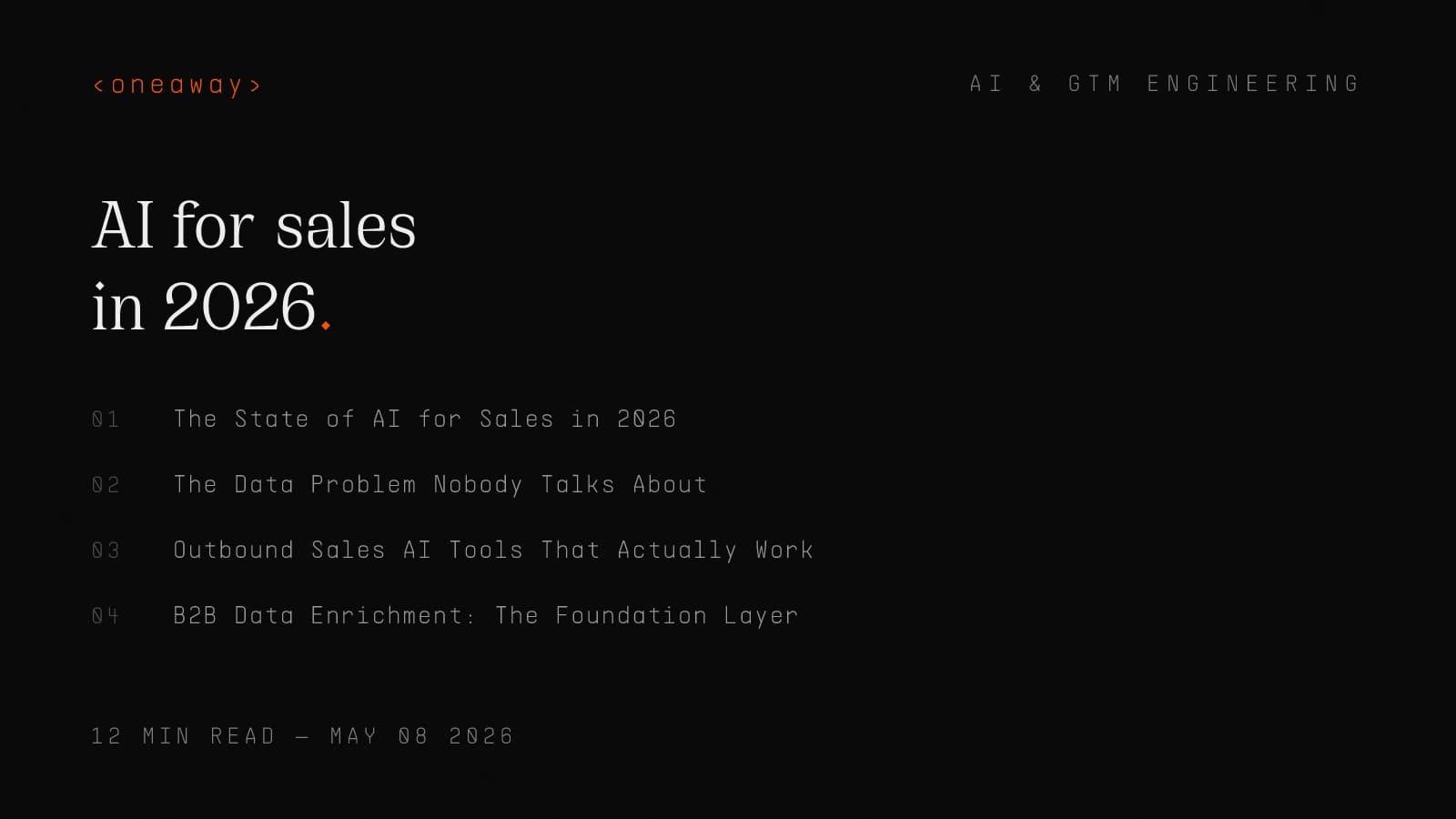 How to use AI for sales in 2026: enrichment pipelines, trigger-based outreach, and a 90-day implementation playbook.