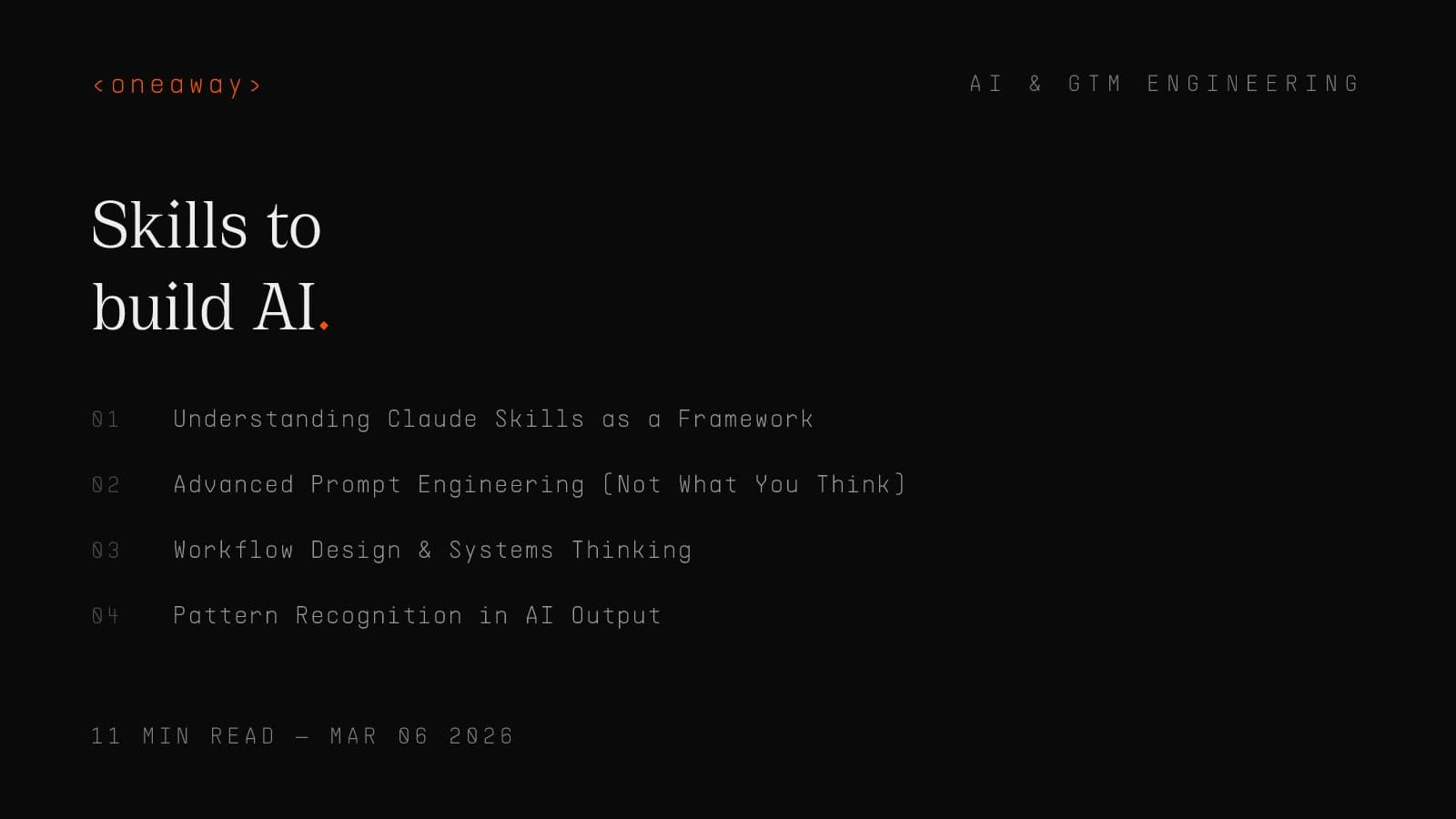 What skills you need to build AI tools — prompt engineering, workflow design, pattern recognition, and distribution strategy.