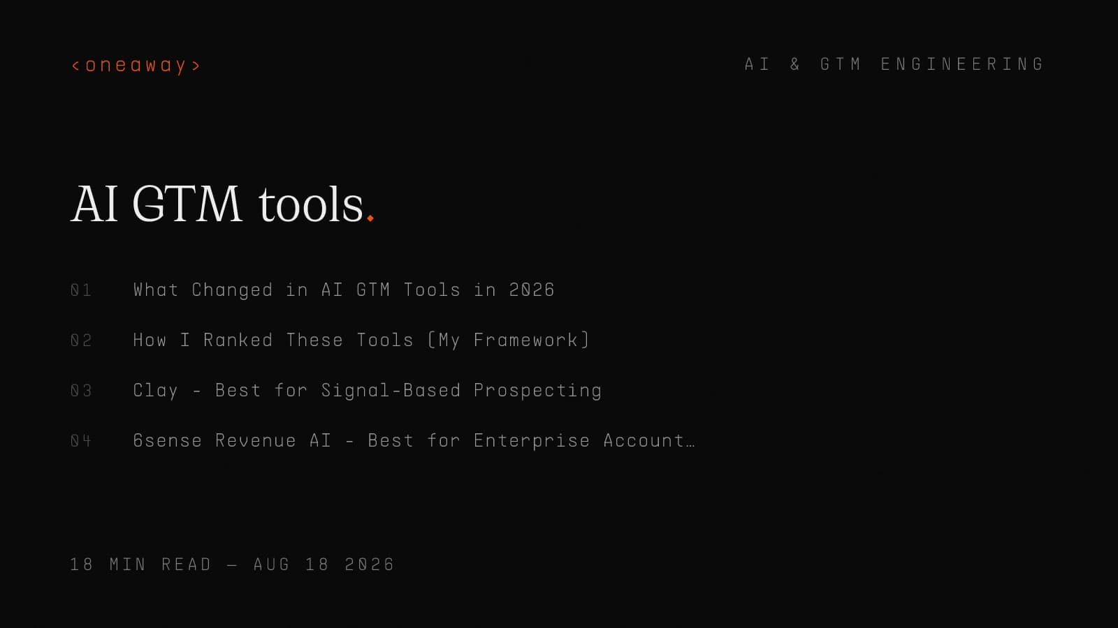 Best AI GTM Tools for Revenue Teams in 2026, Ranked by Impact