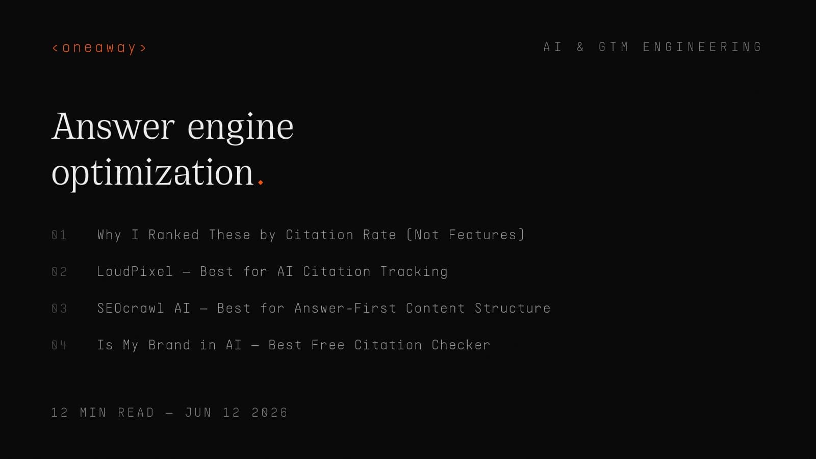 Best Answer Engine Optimization Tools in 2026, Ranked