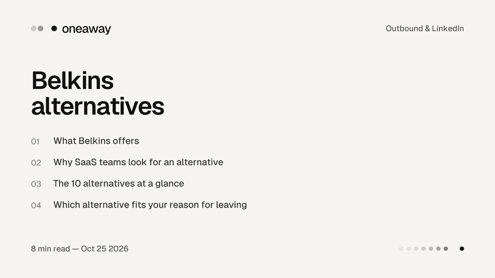 Belkins alternatives for SaaS in 2026: 10 agencies compared on published price, minimum term, channels and guarantees.