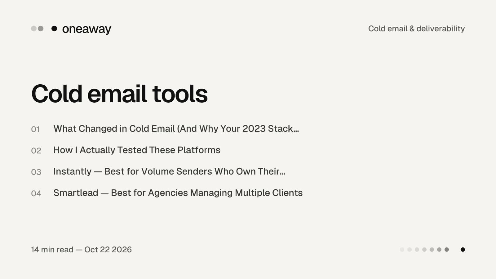Best Cold Email Tools 2026, Ranked by Inbox Survival