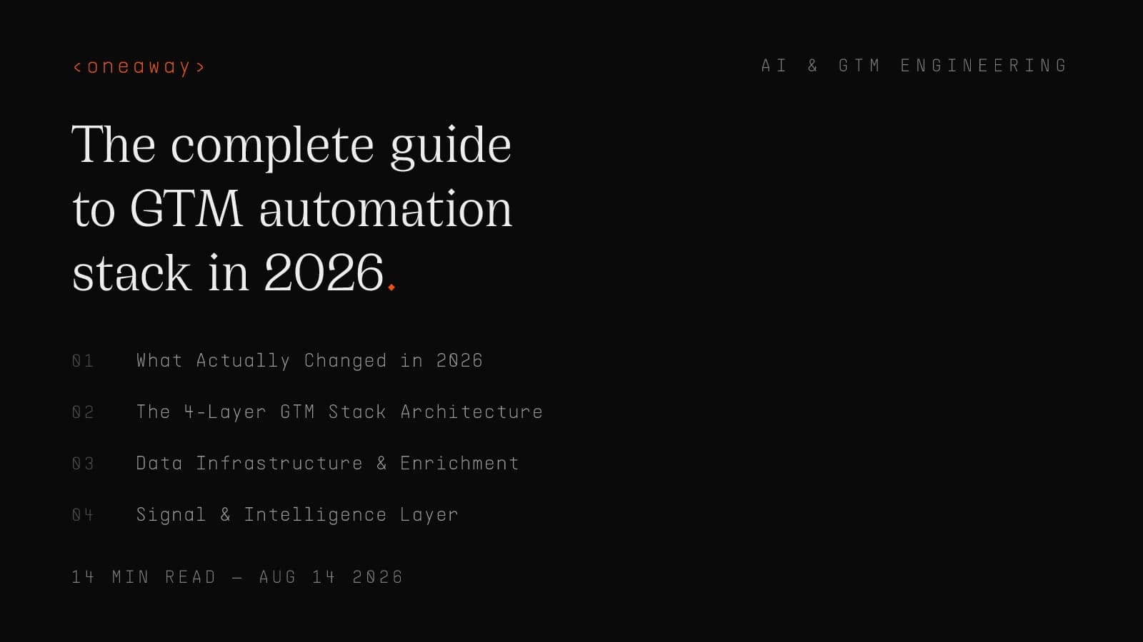 The Complete Guide to GTM Automation Stack in 2026